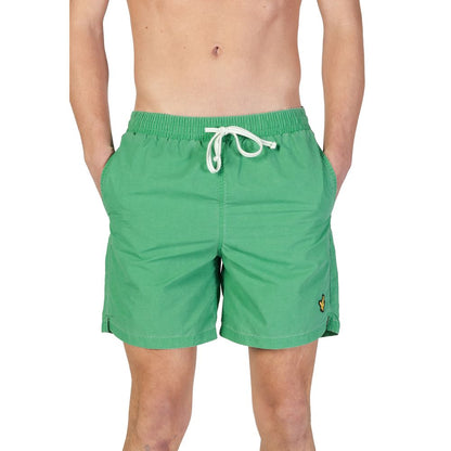 Lyle & Scott Green Nylon Swim Shorts