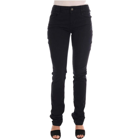 John Galliano Black Cotton Denim Stretch Regular Fit Jeans BYX1173-2