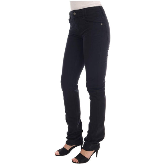 John Galliano Black Cotton Denim Stretch Regular Fit Jeans BYX1173-2