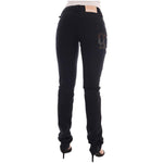 John Galliano Black Cotton Denim Stretch Regular Fit Jeans BYX1173-2