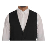 Dolce & Gabbana Gray STAFF Cotton Rayon Vest SIG60317-2