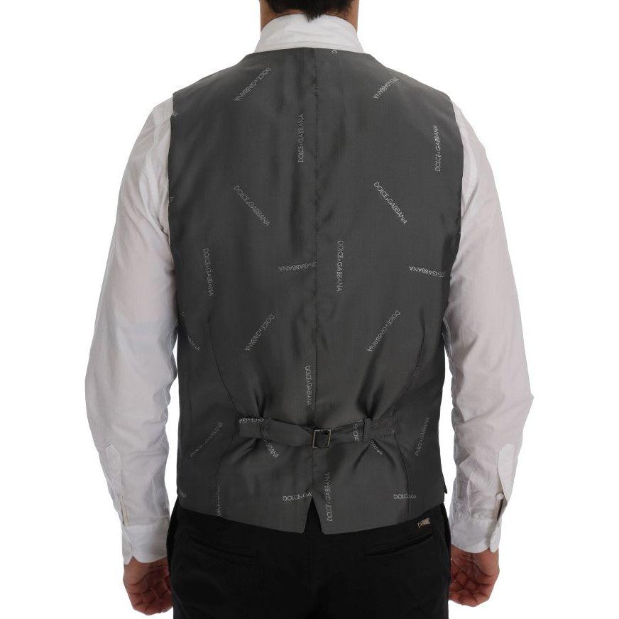 Dolce & Gabbana Gray STAFF Cotton Rayon Vest SIG60333-2
