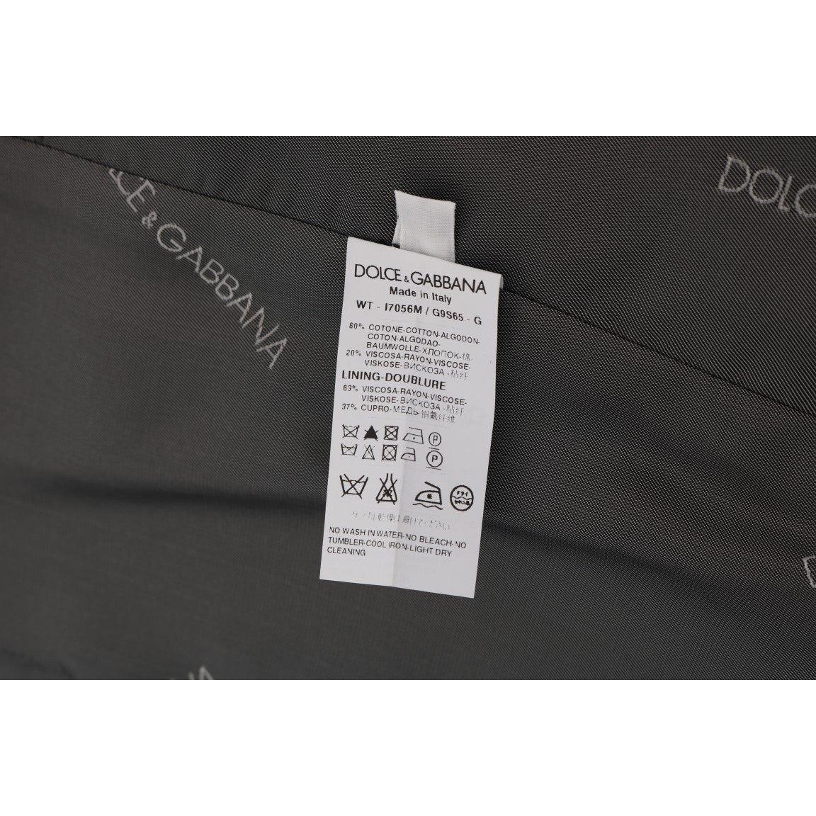 Dolce & Gabbana Gray STAFF Cotton Rayon Vest SIG60333-2