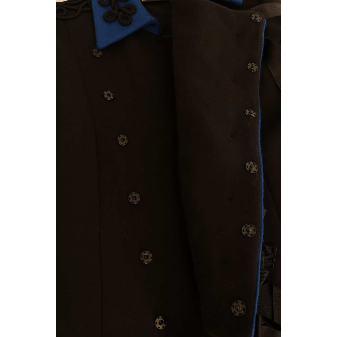 Dolce & Gabbana Black Wool Trench Jacket