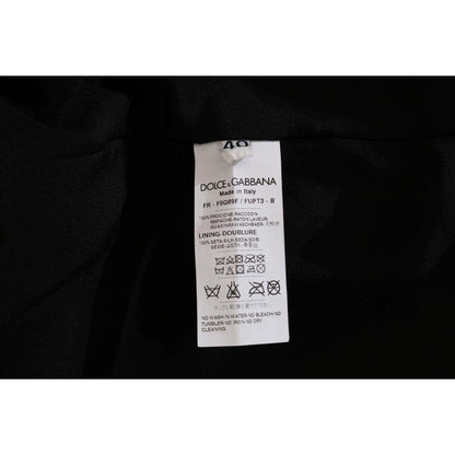 Dolce & Gabbana Brown Raccoon Fur Coat Jacket Coats & Jackets
