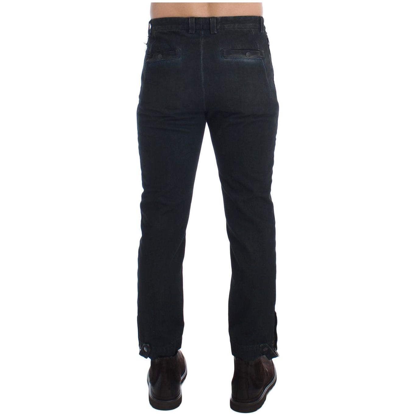 Costume National Blue Cotton Slim Pants Denim Jeans SIG17918-1
