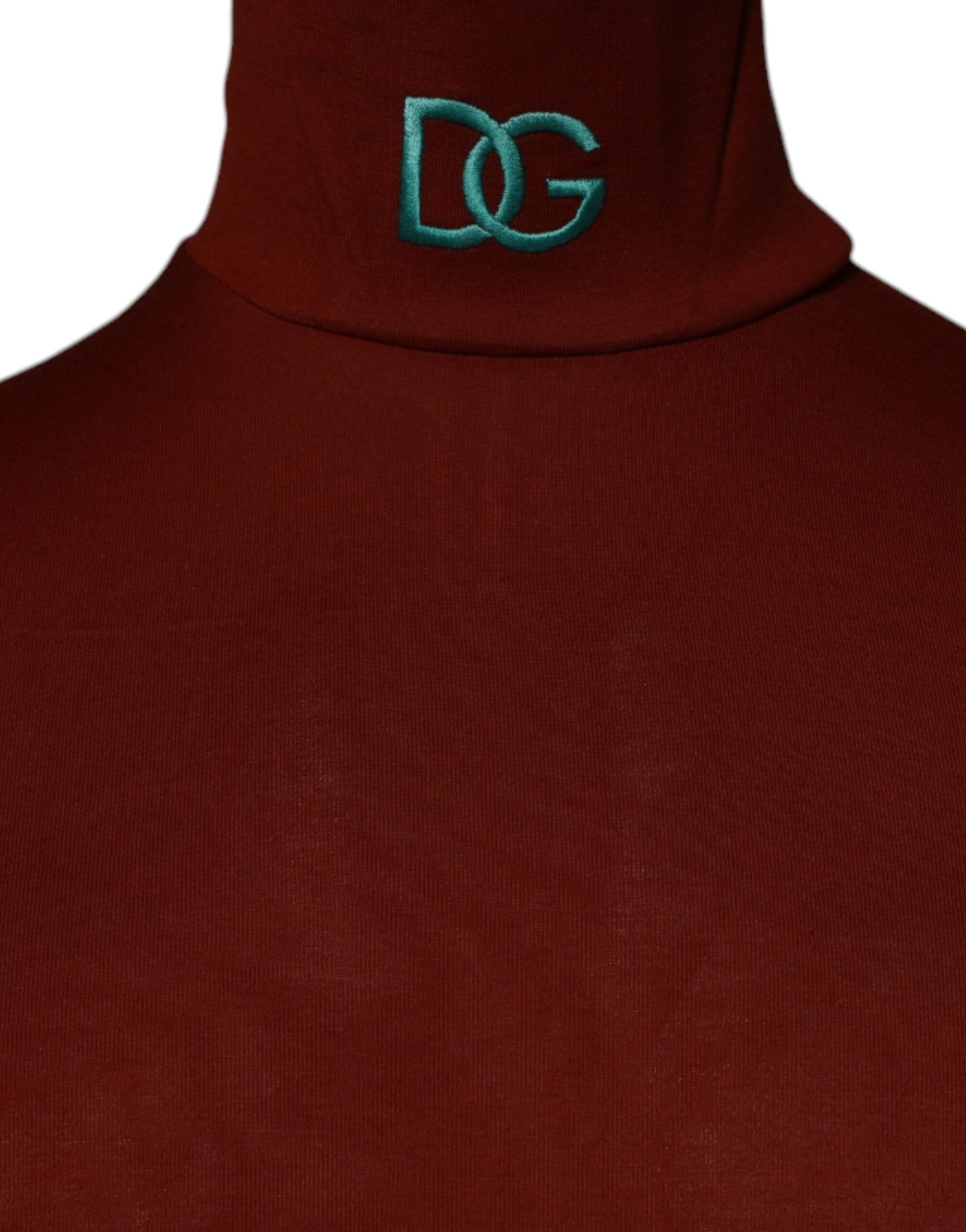 Dolce & Gabbana Red Cotton Turtleneck Men Pullover Sweater TSH87494-46