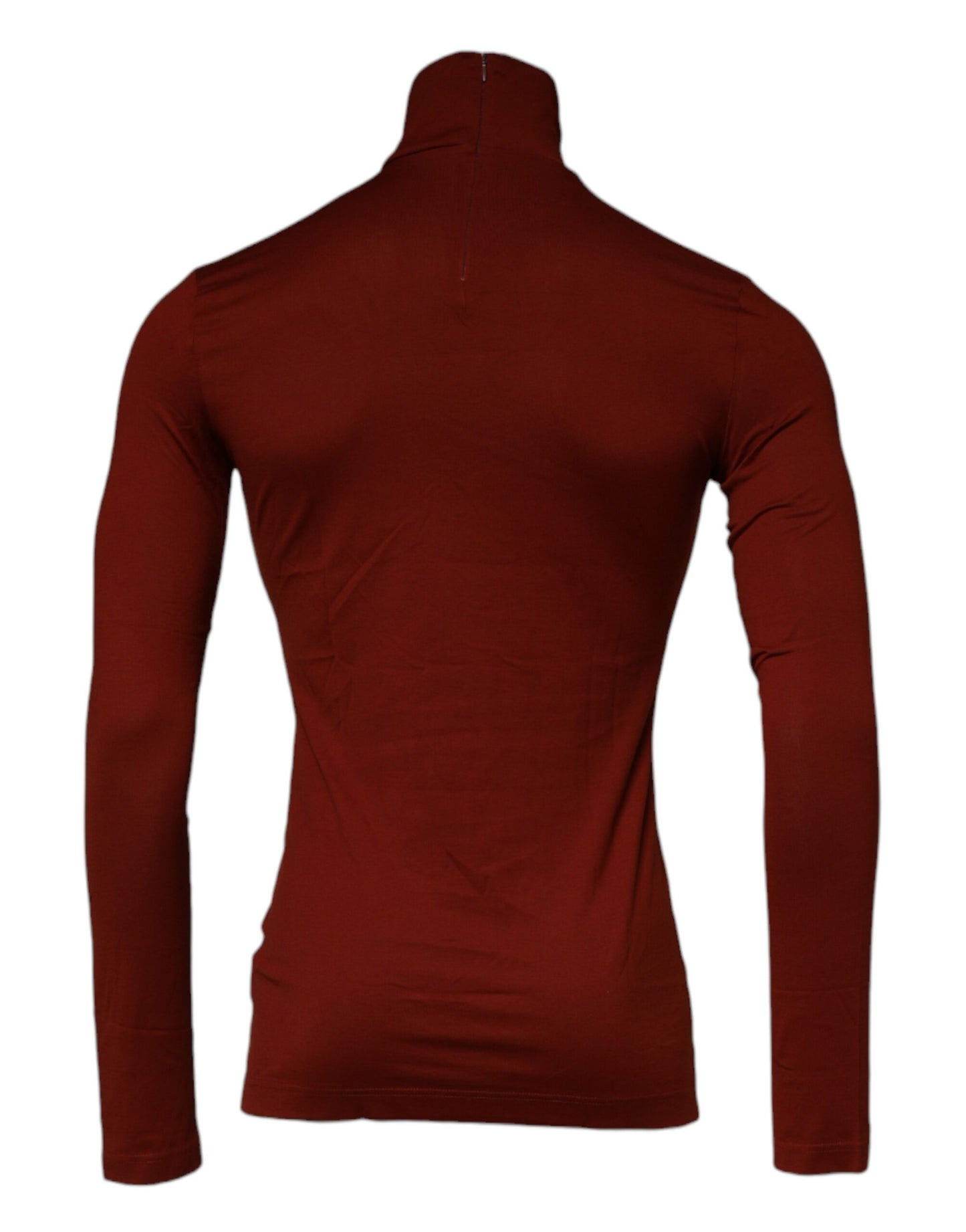 Dolce & Gabbana Red Cotton Turtleneck Men Pullover Sweater TSH87494-46