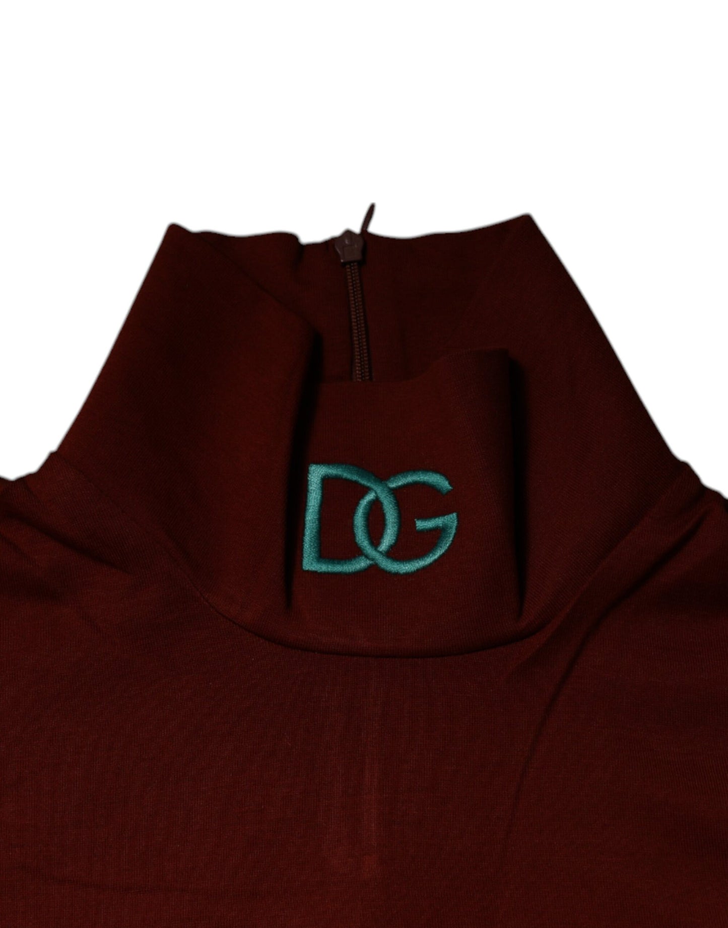 Dolce & Gabbana Red Cotton Turtleneck Men Pullover Sweater TSH87494-46