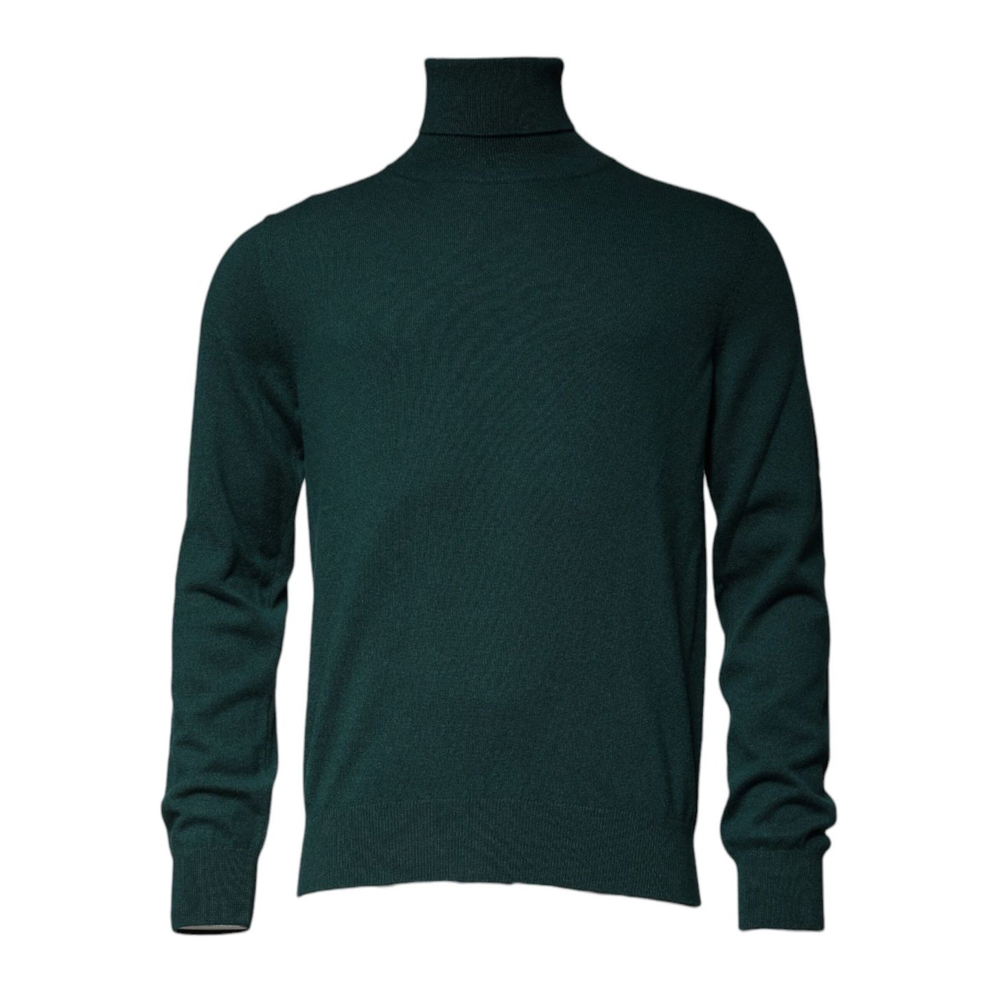 Dolce & Gabbana Green Cashmere Turtleneck Men Pullover Sweater