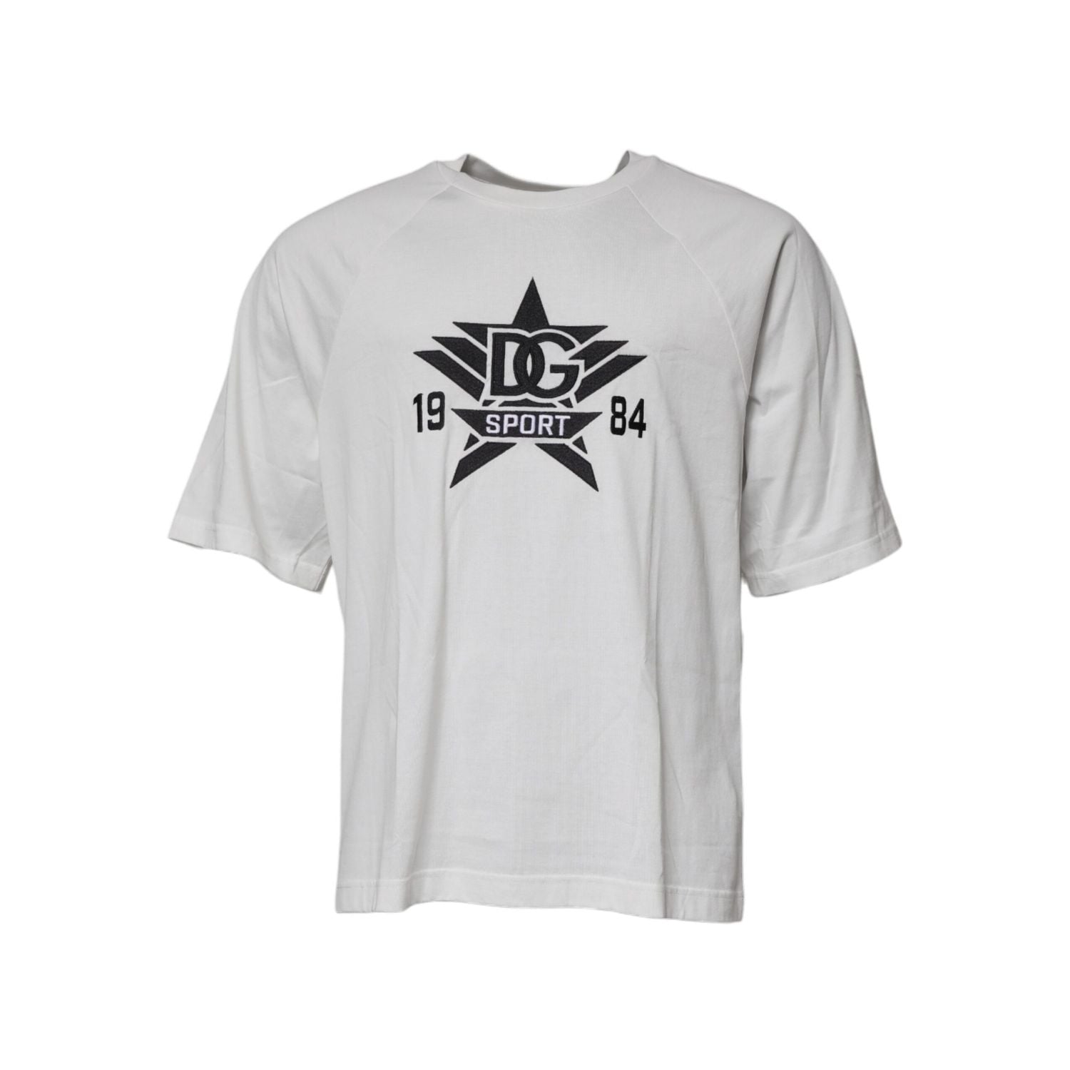 Dolce & Gabbana White DG Sport Crew Neck Short Sleeve T-shirt