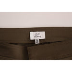 GF Ferre Green Cotton Stretch Comfort Fit Pants SIG11054-1