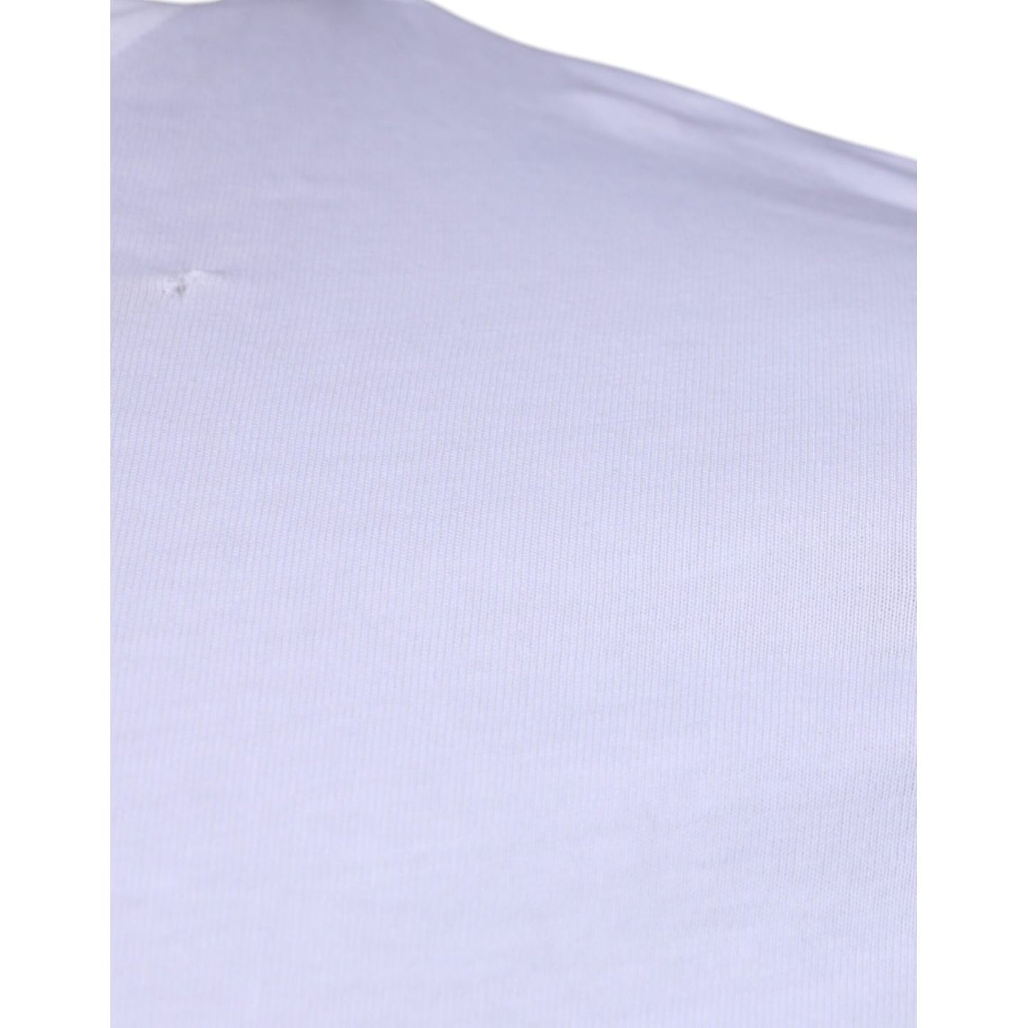 Dolce & Gabbana White DG Logo Cotton Crew Neck T-shirt