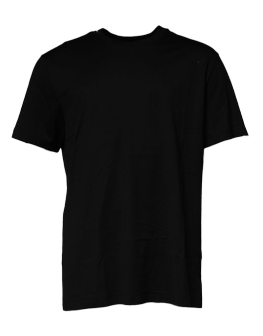Dolce & Gabbana Black Crew Neck Short Sleeve T-shirt TSH87509-58