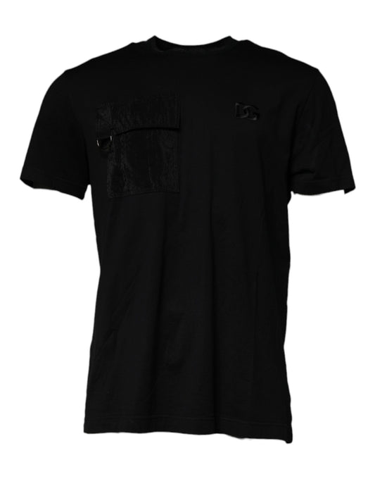 Dolce & Gabbana Black Crew Neck Short Sleeve T-shirt TSH87510-56