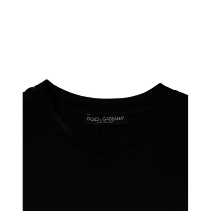 Dolce & Gabbana Black Crew Neck Short Sleeve T-shirt