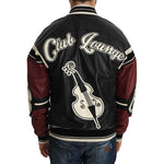 Dolce & Gabbana Leather Club Lounge Black Red Jacket JKT1103-1