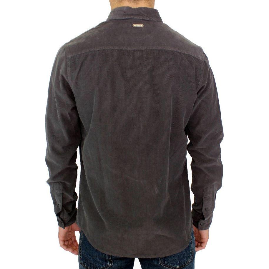 时尚绿色棉质休闲男士衬衫