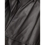Bottega Veneta Black Leather Men Waterproof Trenchcoat Jacket JKT4070-48