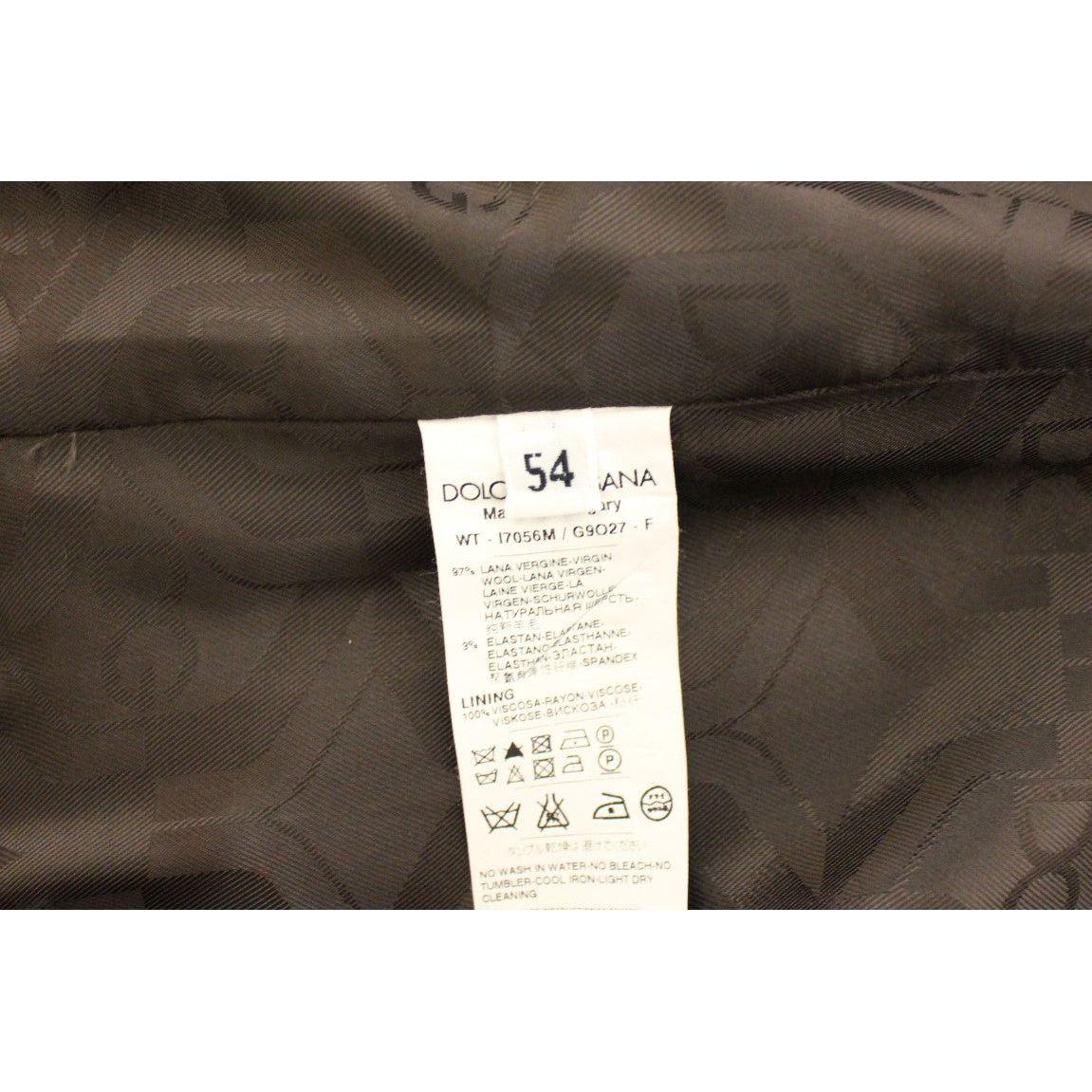 سترة أنيقة من الصوف مخططة باللون البني من دولتشي آند غابانا