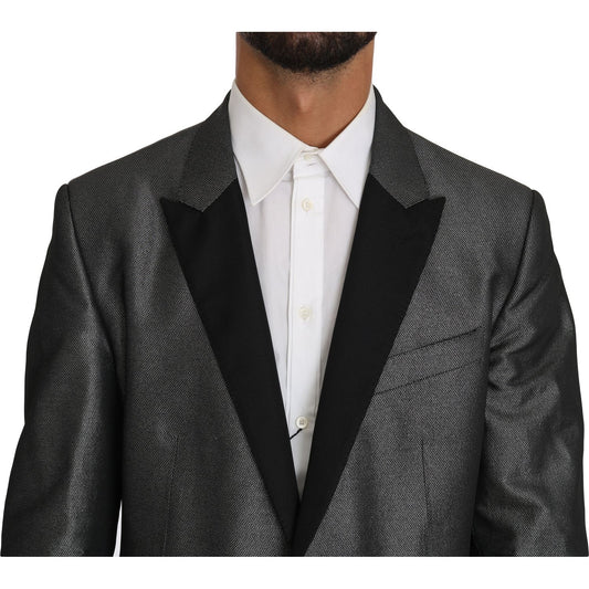 Dolce & Gabbana Gray Patterned MARTINI 2 Piece Suit KOS1210-1