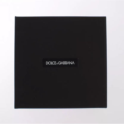 Dolce & Gabbana Multicolor Raffia Leather Clasp Finder Chain Keyring