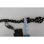 Dolce & Gabbana Black Polka Dots Adjustable Neck Bow Tie FT2040