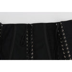 Dolce & Gabbana Black Stretch Corset Waist Strap Belt SIG17288-1