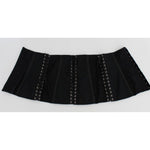 Dolce & Gabbana Black Stretch Corset Waist Strap Belt SIG17288-1