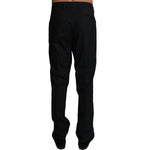 Dolce & Gabbana Black Wool Stretch Dress Trousers Pants PAN61130-54