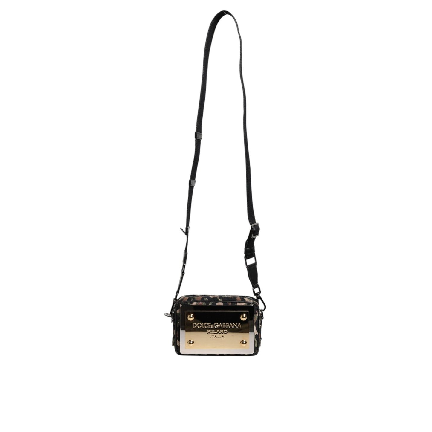 Dolce & Gabbana Multicolor Leopard Jacquard DG Logo Crossbody Bag BAG1617
