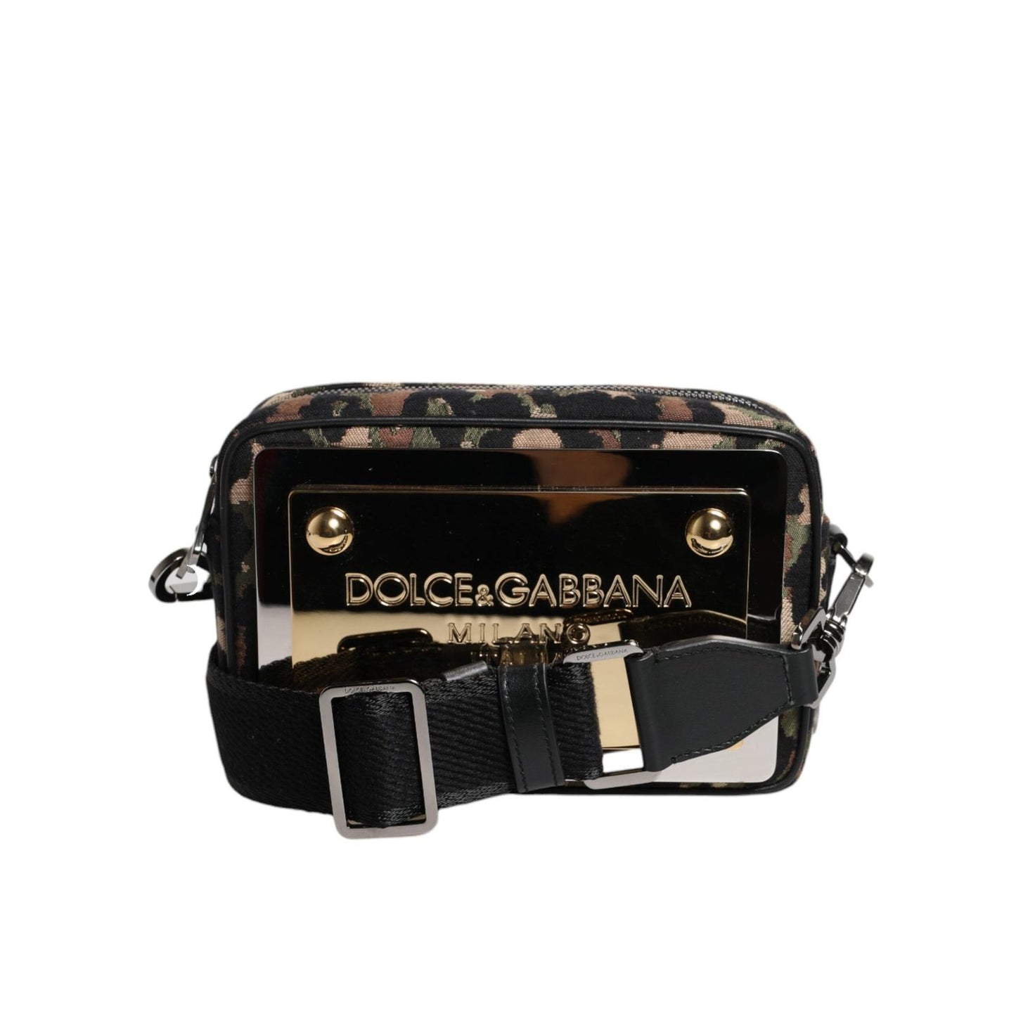 Dolce & Gabbana Multicolor Leopard Jacquard DG Logo Crossbody Bag BAG1617