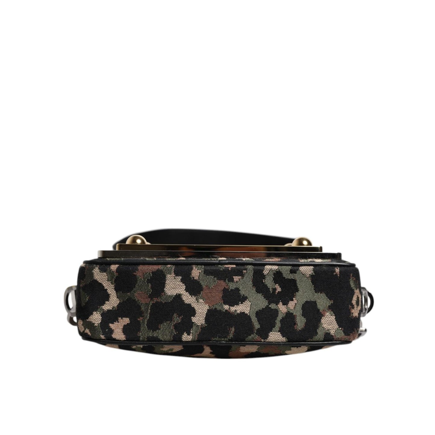 Dolce & Gabbana Multicolor Leopard Jacquard DG Logo Crossbody Bag BAG1617