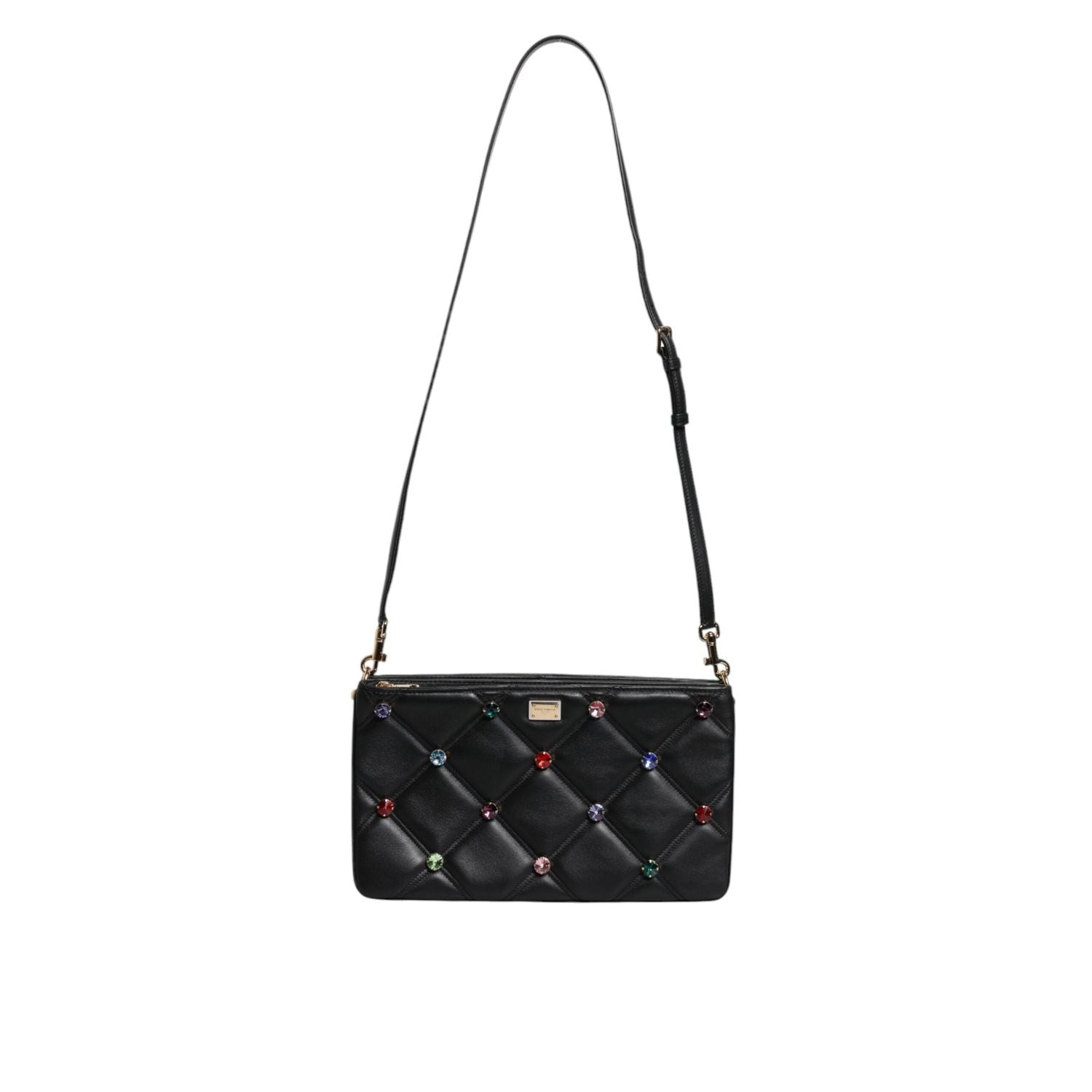 Front view with bag zipped and handles upright.