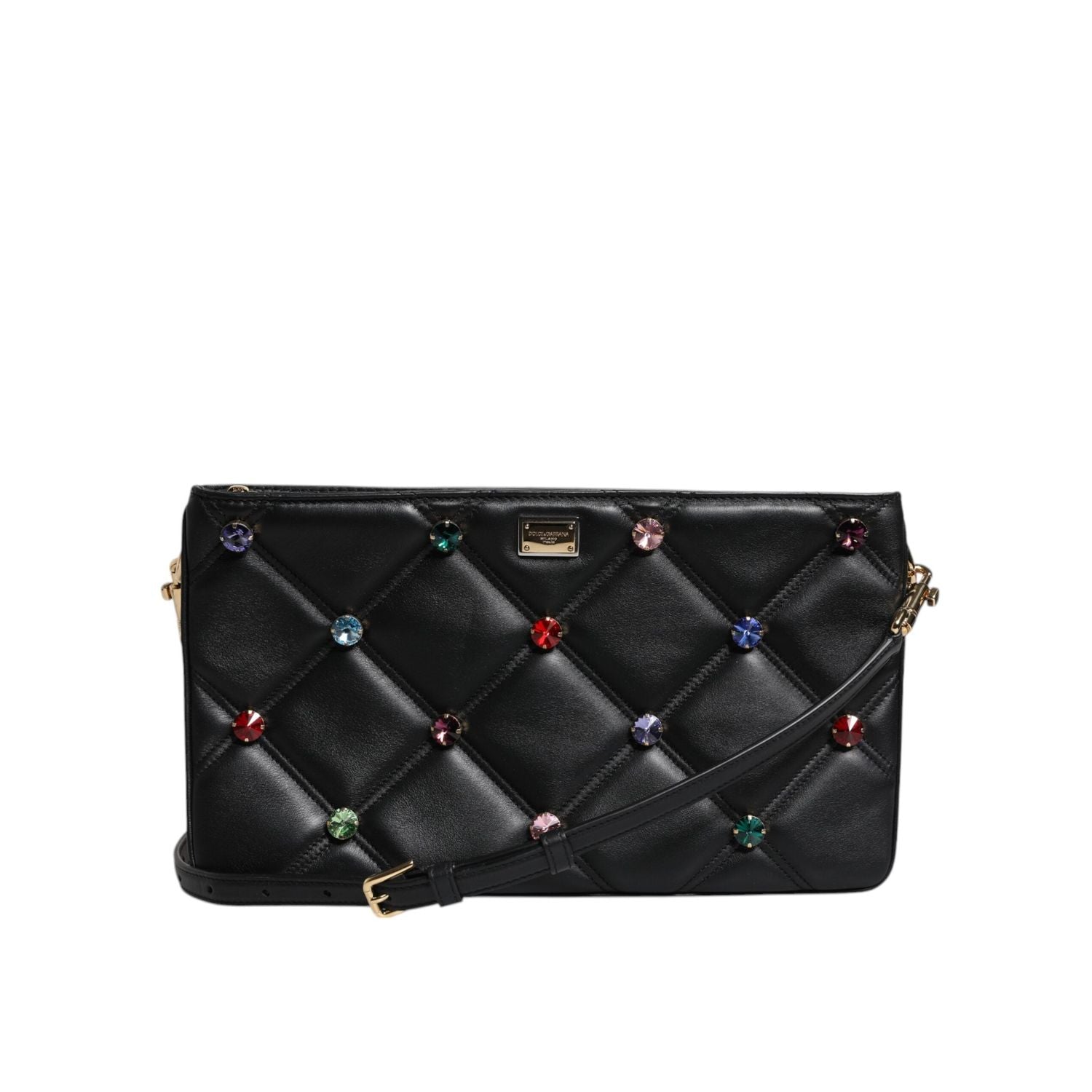 Front view with bag zipped and handles upright.