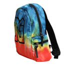 Dolce & Gabbana Multicolor Tie Dye Nylon Logo Print Kids Backpack Bag BAG1638