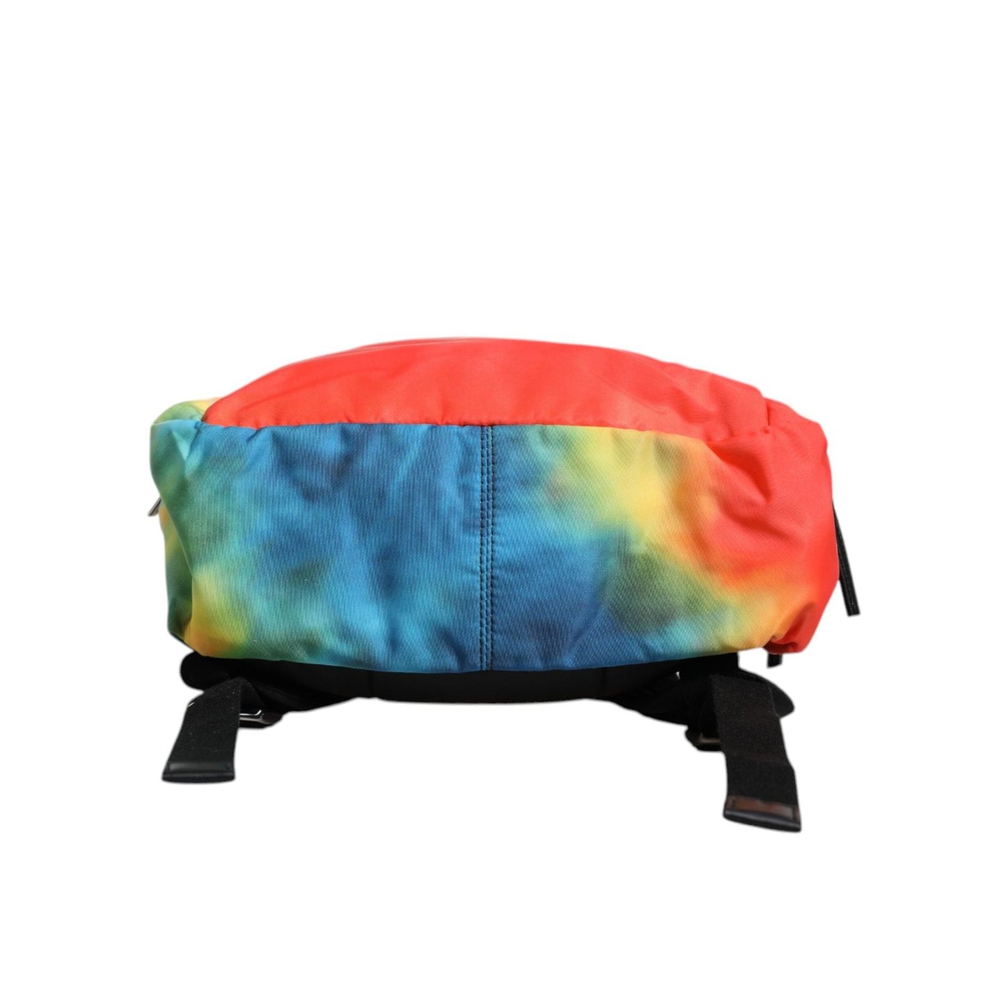 Dolce & Gabbana Multicolor Tie Dye Nylon Logo Print Kids Backpack Bag BAG1638