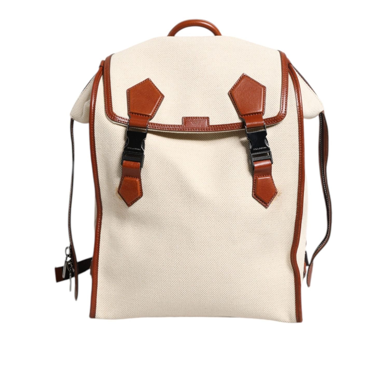 Front view with bag zipped and handles upright.