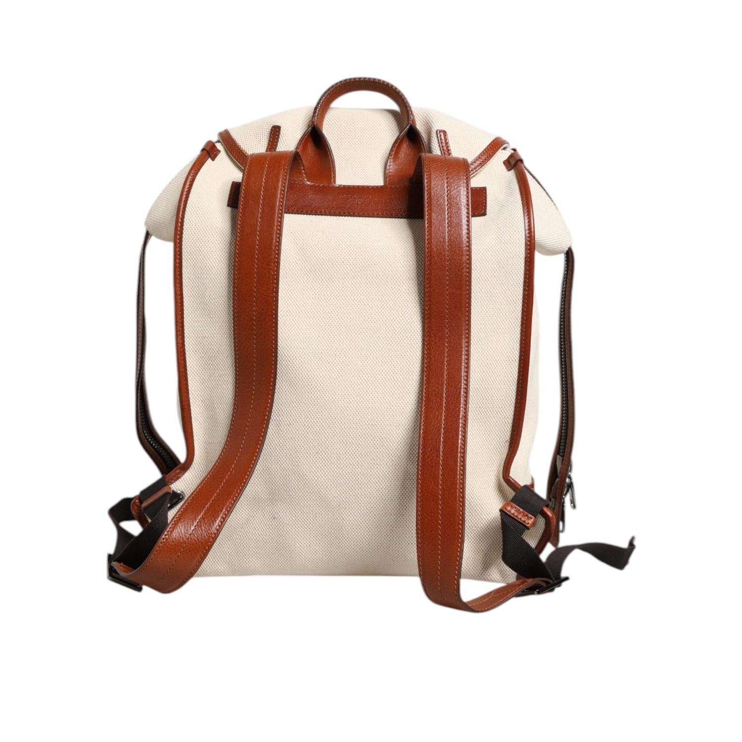 Front view with bag zipped and handles upright.