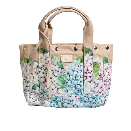 Dolce & Gabbana Multicolor Floral Canvas TANIA Top Handle Tote Bag BAG4054