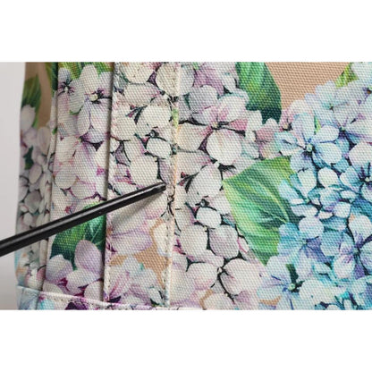 Dolce & Gabbana Multicolor Floral Canvas TANIA Top Handle Tote Bag