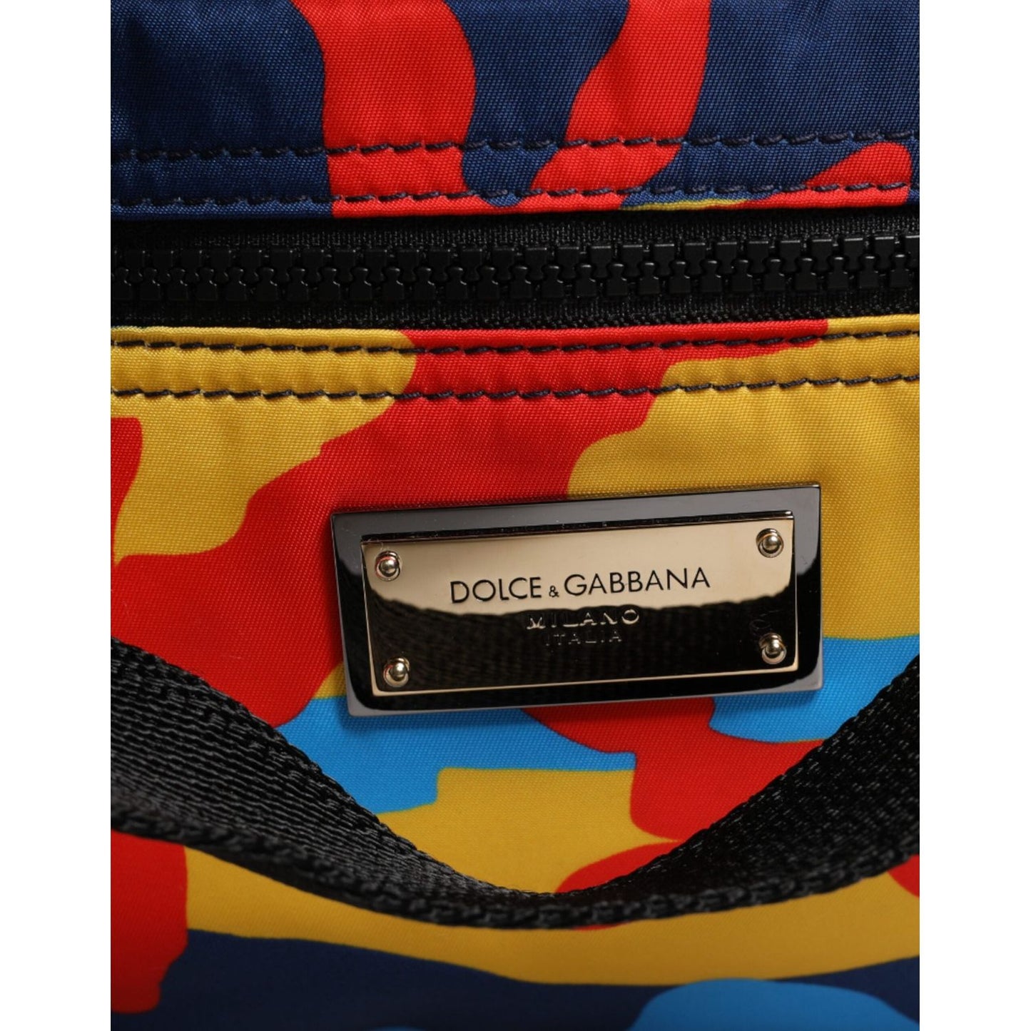 Dolce & Gabbana Multicolor Camouflage Nylon Shopping Tote Bag BAG4137