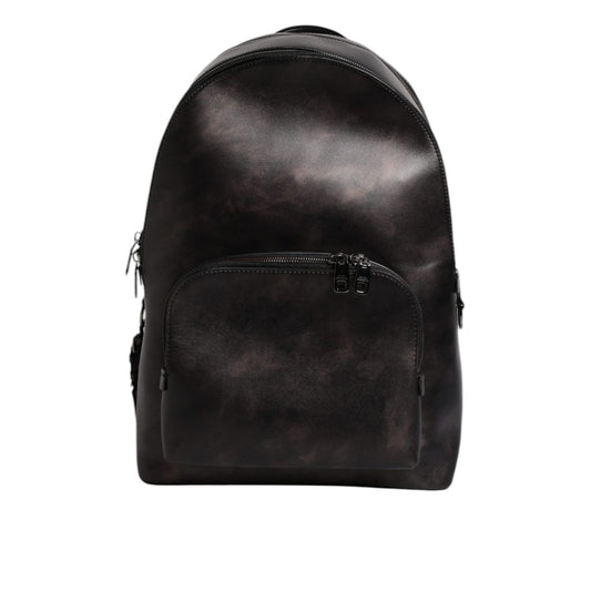 Dolce & Gabbana Bronze Leather School Travel Backpack Bag BAG4143