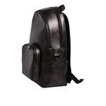 Dolce & Gabbana Bronze Leather School Travel Backpack Bag BAG4143