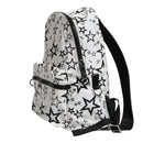 Dolce & Gabbana White DG Stars Print Nylon School Backpack Bag BAG4144