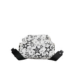 Dolce & Gabbana White DG Stars Print Nylon School Backpack Bag BAG4144