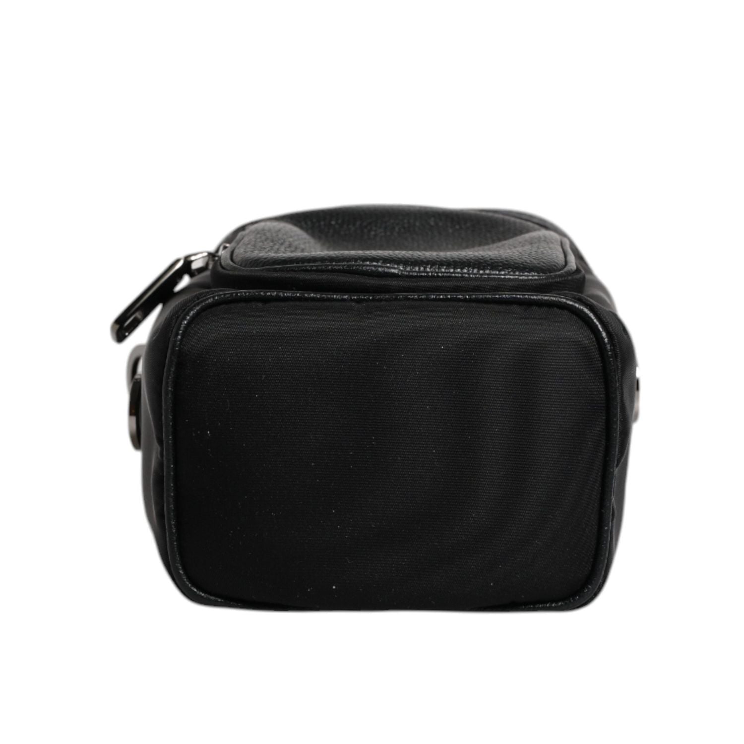 Dolce & Gabbana Black Leather Logo Purse Crossbody Camera Bag