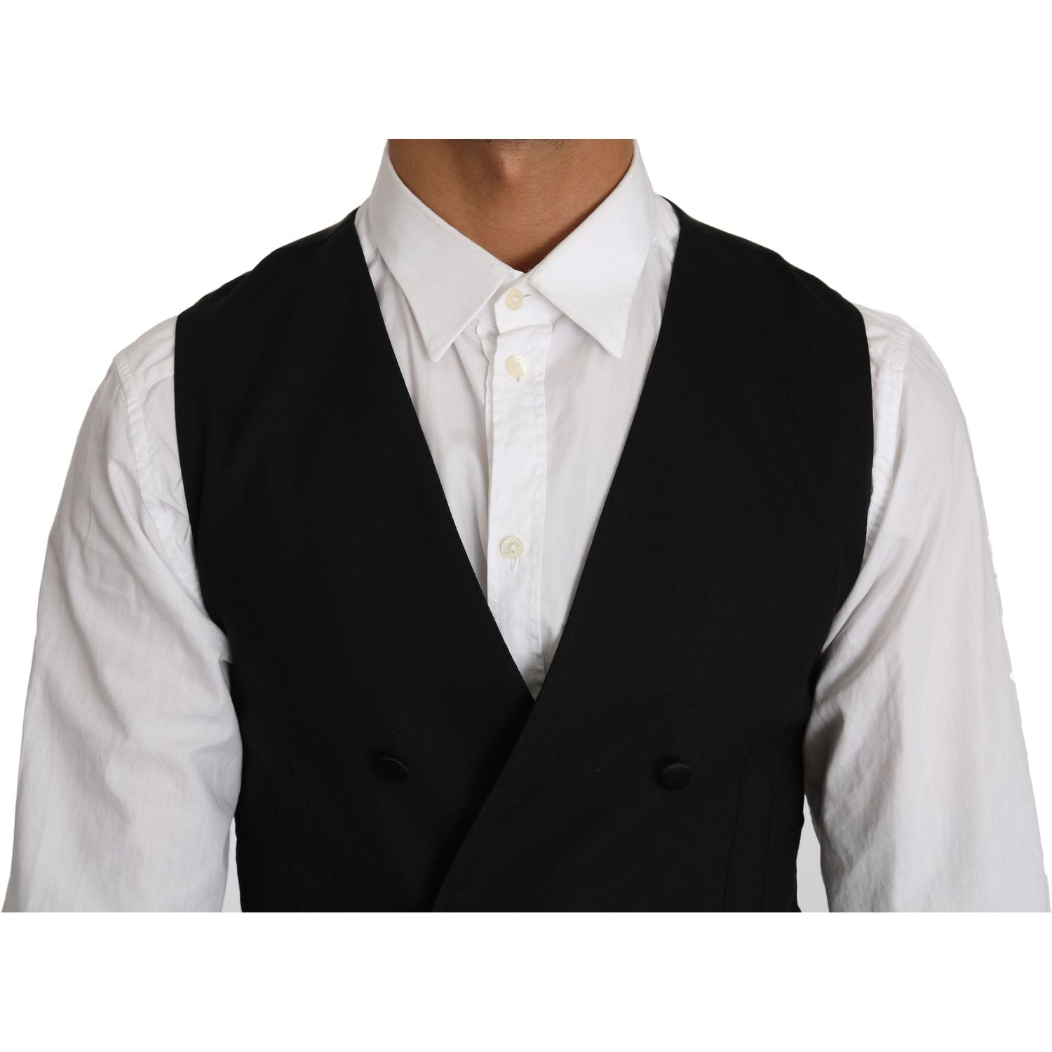 سترة صوفية أنيقة بقصّة Slim Fit مزدوجة الصدر من Dolce &amp; Gabbana