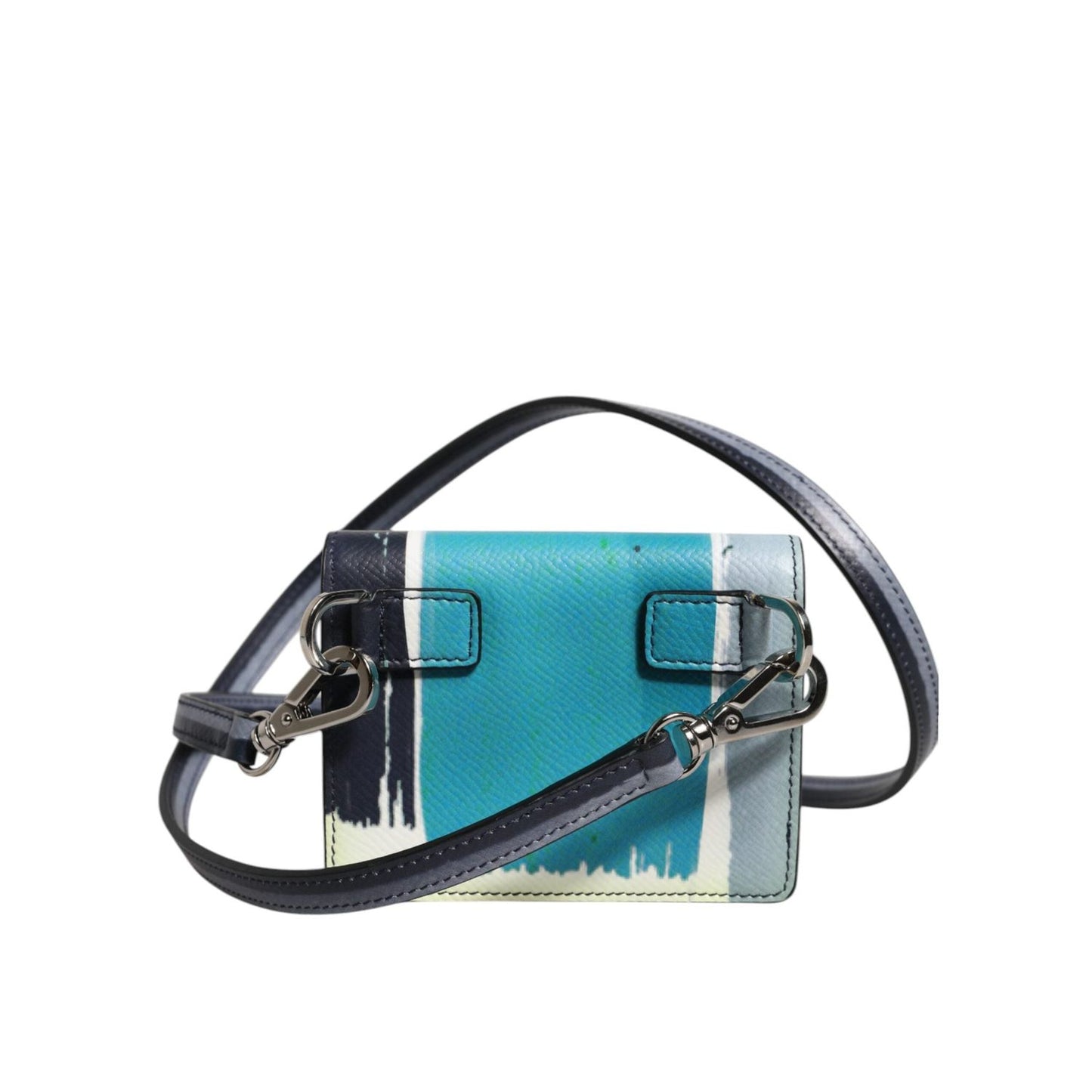 Dolce & Gabbana Multicolor Leather DG Logo Bifold Card Holder Wallet BAG4232