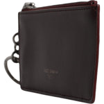 Dolce & Gabbana Brown Calfskin Leather DG Logo Card Holder Wallet BAG4237